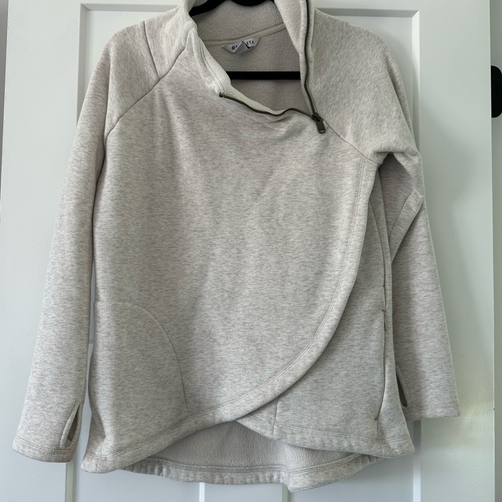 Athleta women’s asymmetric sweatshirt